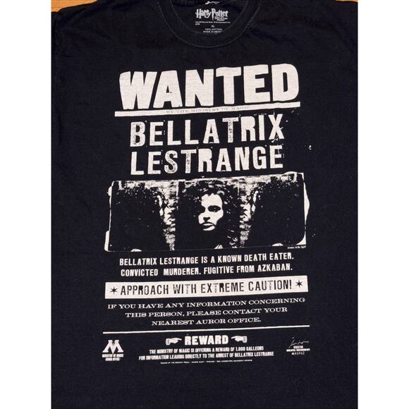 2009 Harry Potter And The Half Blood Prince Movie Promo XL Shirt Bellatrix - Picture 3 of 8